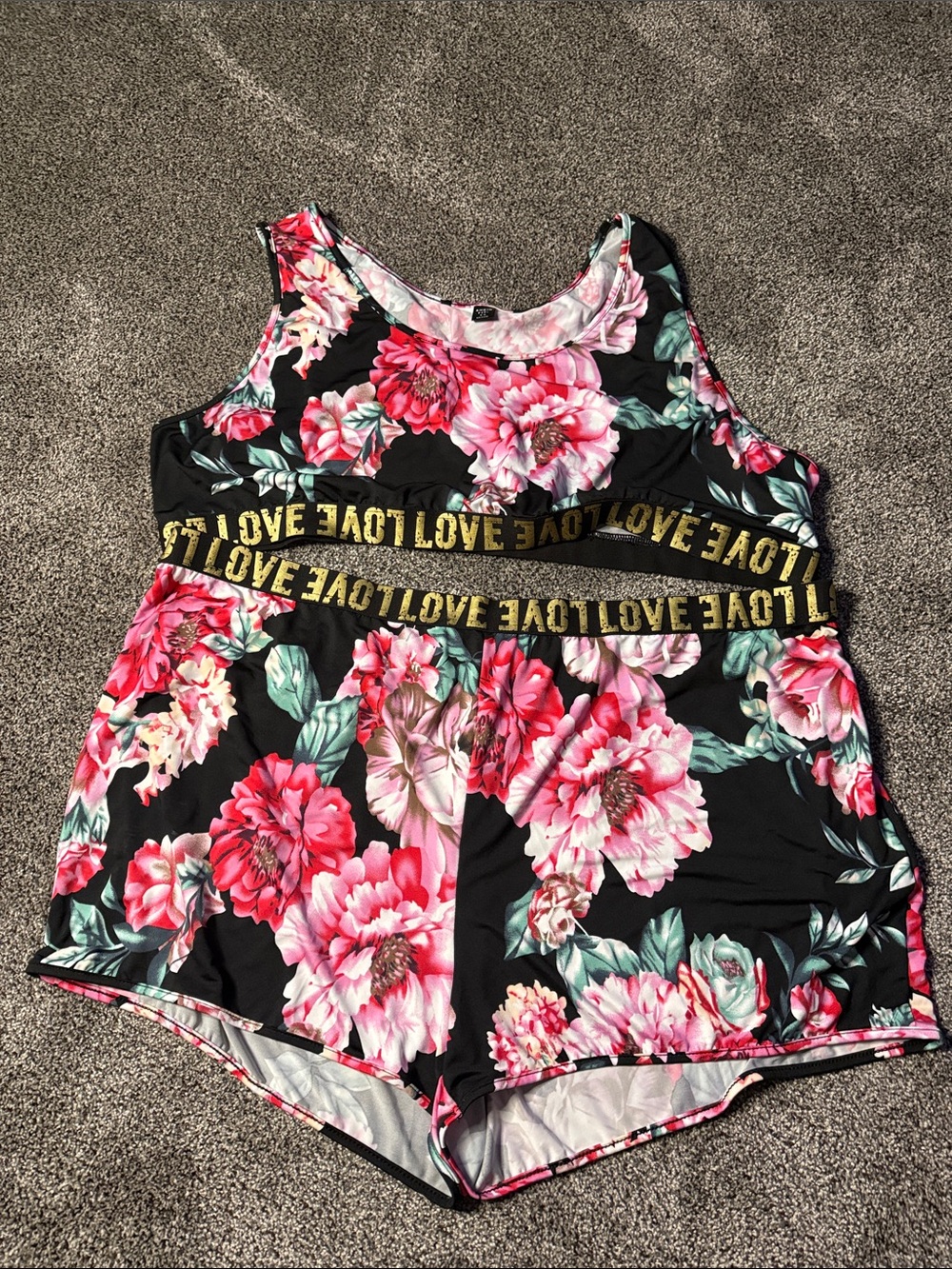 Floral Love Waistband Lounge Set - Size 26/28